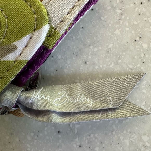 COPY - Vera Bradley Wallet ID Holder & Change Purse. Like New. Purple and green. - Picture 4 of 10